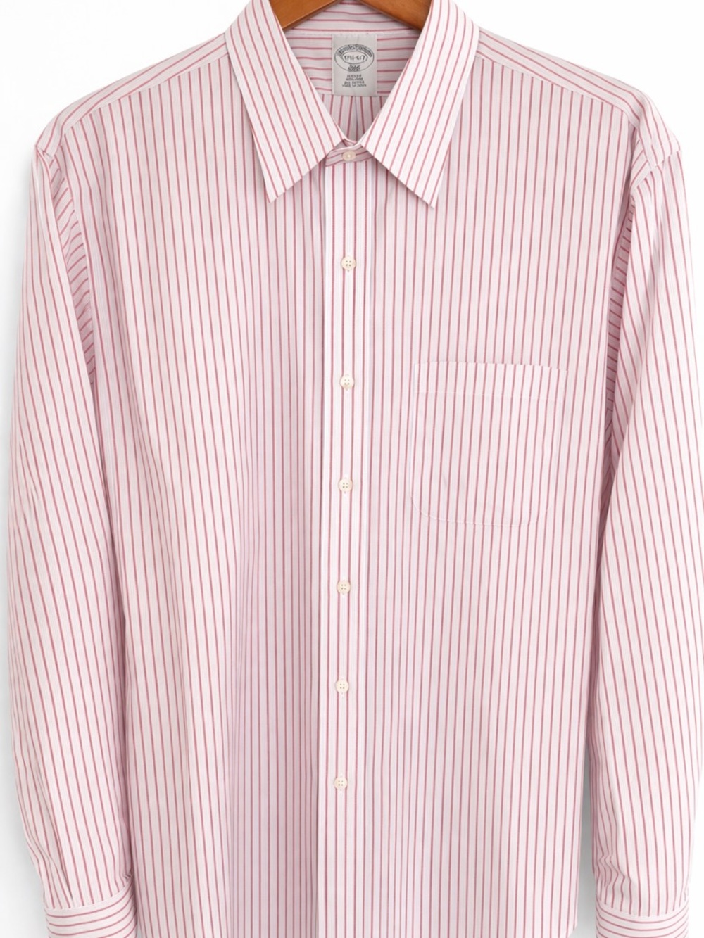 Brooks Brothers Slim Fit Striped Dress Shirt  17.5 / 36-37